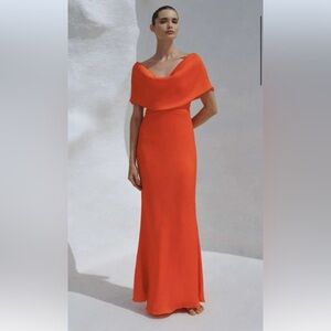 LORNA dress in color Archer! Baobab Collection Strapless Orange Dress